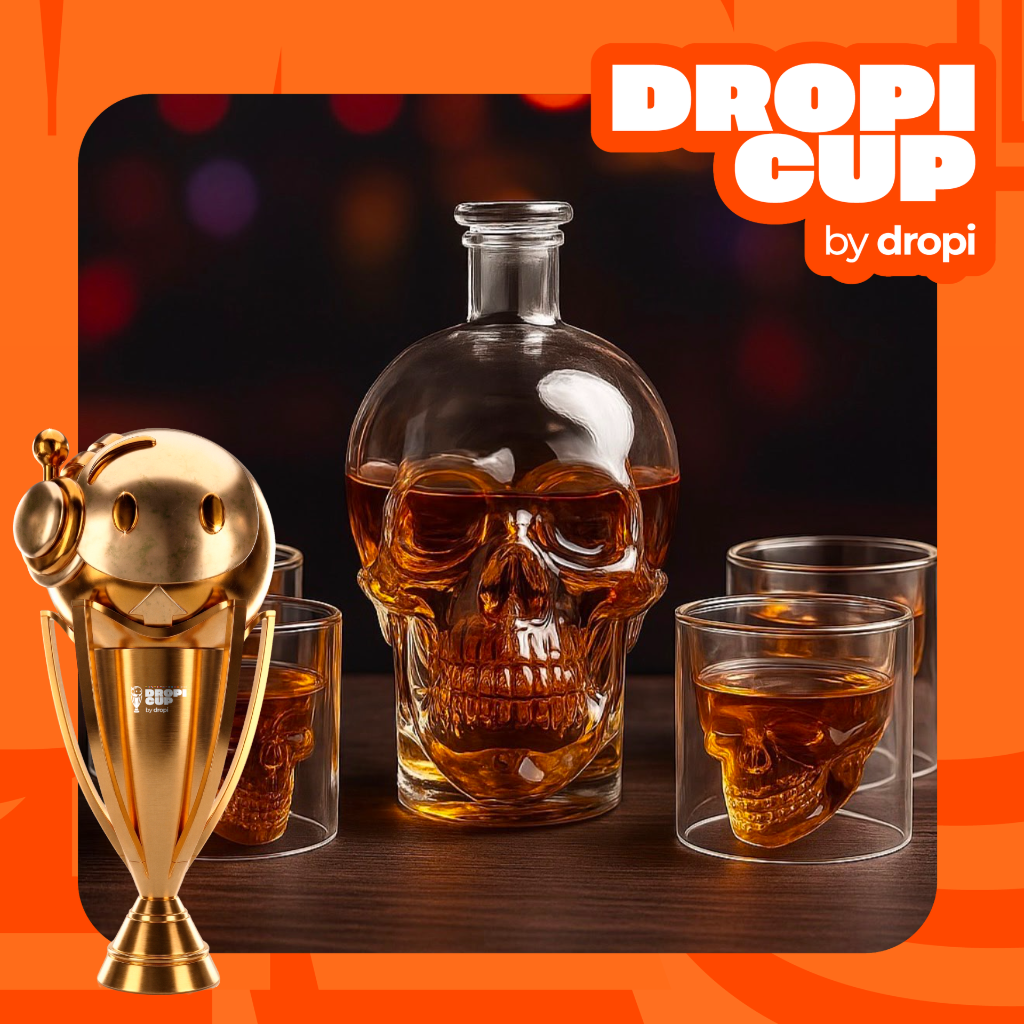 Whiskera de calavera decantador FK23B-65